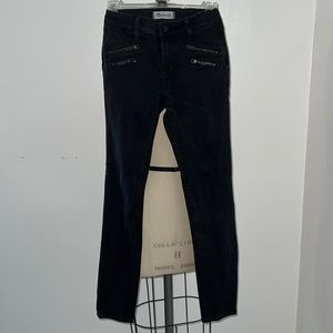 Madewell Black Skinny Skinny Moto Womens Jeans Size 24!
